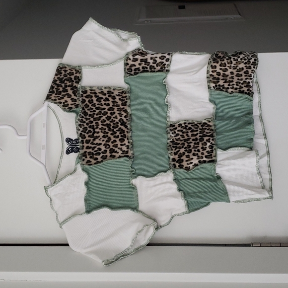 Patchwork top. Handmade. Size small or extra small - Picture 1 of 3